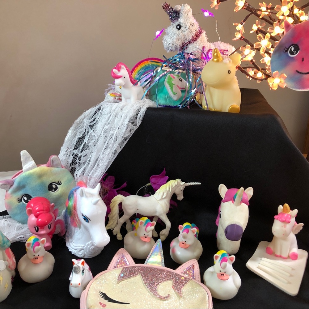 Colorful Unicorn Figurine Collection
